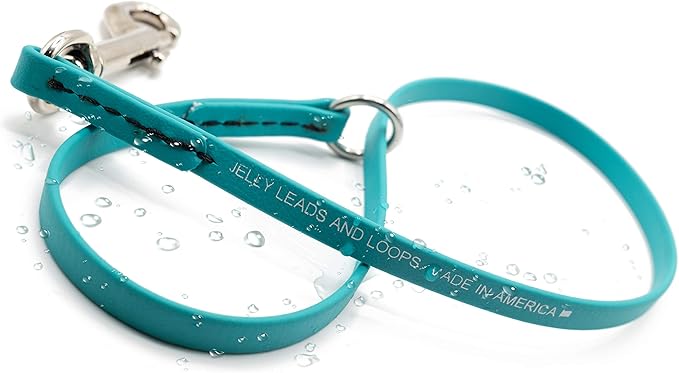 Jelly Pet Grooming Loop Slip Style (1/2" x 30", Teal) | Made in The USA