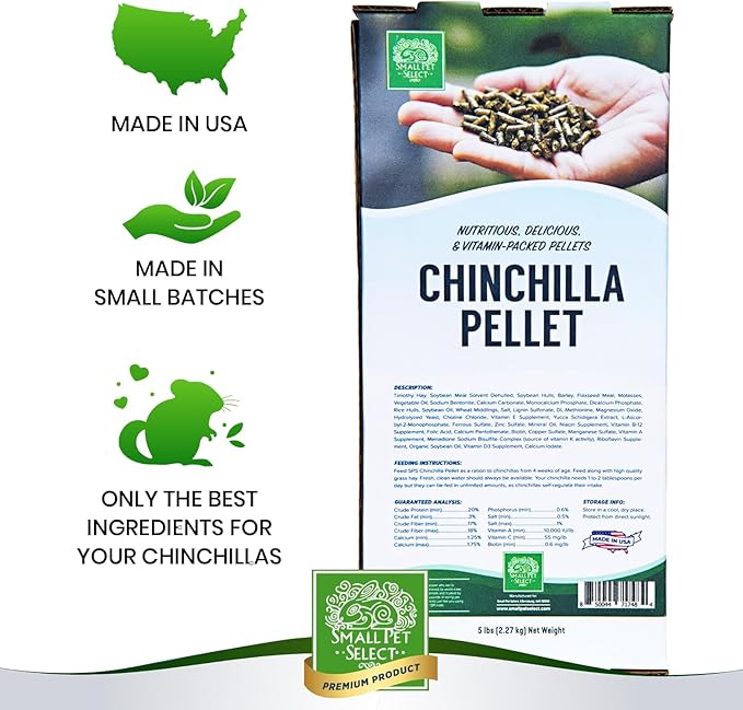 Small Pet Select - Chinchilla Pellet Food, 5lb