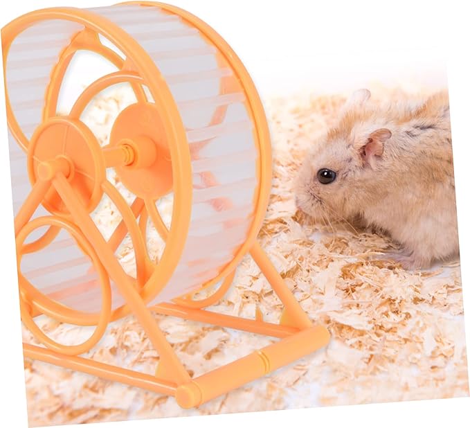 BESTonZON Silent Hamster Wheel for Small Pets Running Wheel for Hamsters Squirrels Hedgehogs Comfortable Exercise Entertainment for Gerbils Mice More