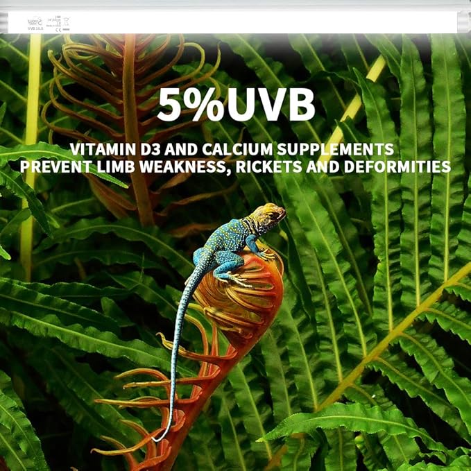 LUCKY HERP 15inch 14W T8 UVB 5.0 Reptile Light, UVA UVB Bulb, Fluorescent Lamp for Reptiles Amphibian