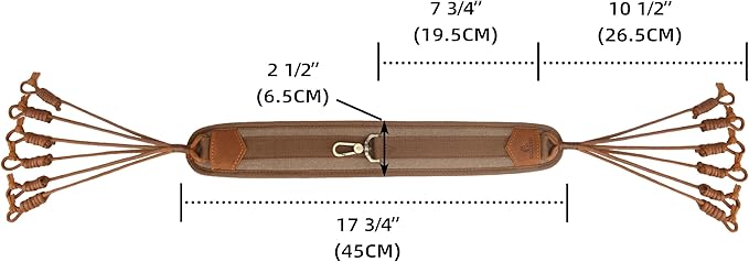 WAYNE'S DOG Canvas Bird Game Carrier, Waterfowl Dove Small Animal Game Carrier Hanger Tote Shooting Accessories (Brown)
