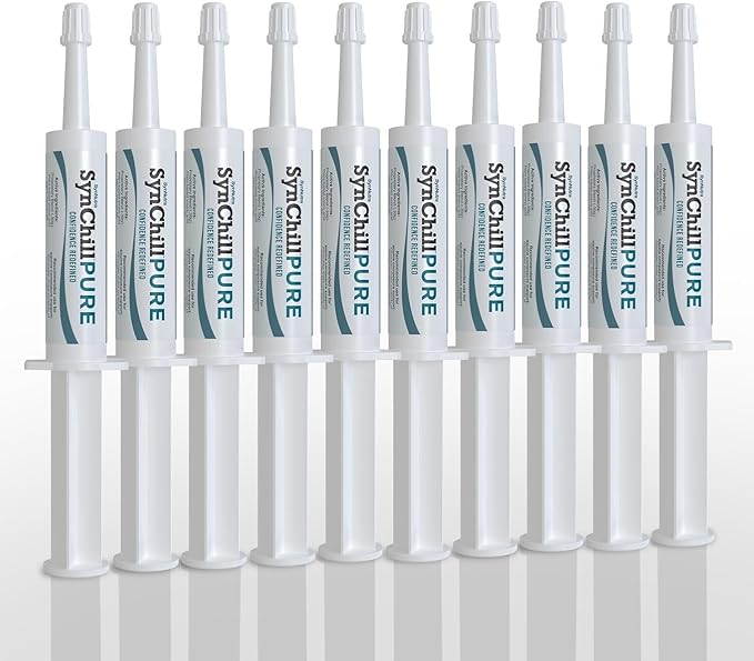 SynNutra Equine SynChill Pure 10-Pack – Non-Sedative Disposition Support for Horses – Plant-Based, L-Theanine-Free Formula for Calm, Confident Performance – 100% Natural & Competition Safe