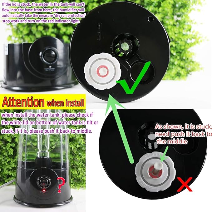 Reptile Fogger Terrariums Humidifier Fog Machine Mister 3.8L Large Size Adjustable Mist Control Settings for Paludarium/Vivarium/Reptiles/Amphibians/Herps