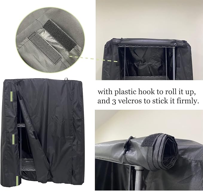 J&C Large Bird Cage Cover 420D Bird Cage Covers Heavy Duty Birdcage Cover Waterproof Bird Cage Covers for Night Blackout Sunlight Patio Birdcage Covers