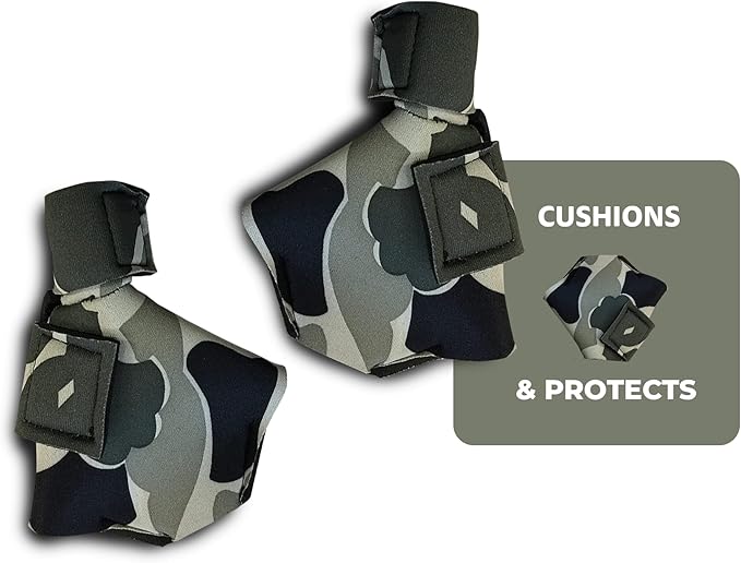 Duck Shoes for Injured Feet – Protective Neoprene Footwear for Ducks, Protective Shoes for Birds with Injured feet, Bumblefoot Relief - Small, 2.5’’ Max. Inside Width - Gray Camouflage