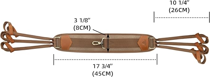 WAYNE'S DOG Canvas Duck Game Carrier - 12 Drops, Slip Noose - Bird Tote, Waterfowl & Goose Hanger, Duck Carrier Lanyard (Brown)