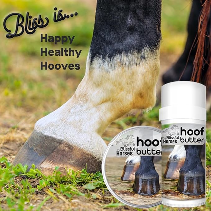 The Blissful Horses Hoof Butter All Natural Support for Your Horse's Hooves, 2-Ounce