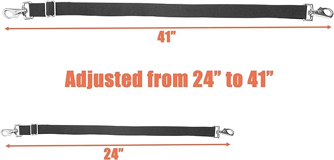 Pack of 6 Adjustable Length Elastic Leg Straps for Horse Blankets,Horse Blanket Sheet Replacement Elastic Leg Strap (6, Black)