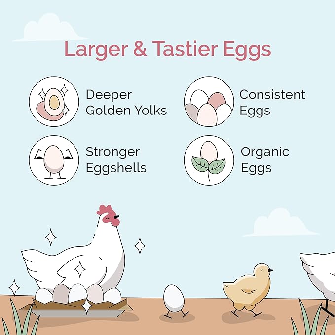 Mile Four Chicken Grit for Layer & Grower Chickens Age 8-20+ Weeks - 100% Natural Mineral Chicken Grit Quartzite, Poultry Grit, USA Mined, 50 lbs