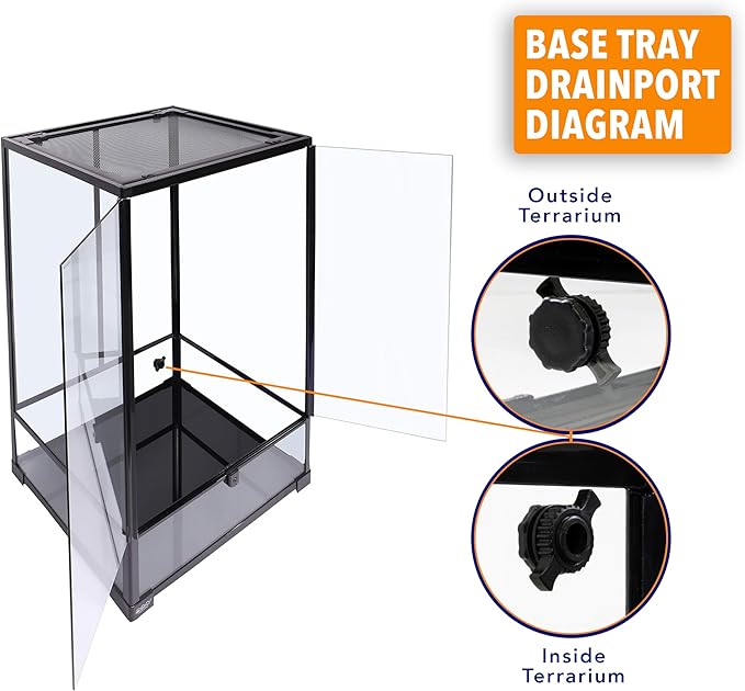 Carolina Custom Cages, 24Lx18Wx36H Tall Medium Terrarium; Easy Assembly