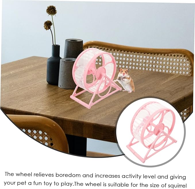 Milisten Silent Hamster Running Wheel Quiet Exercise Treadmill for Pets for Hamsters Guinea Pigs and Chinchillas Enhance Activity Reduce Boredom
