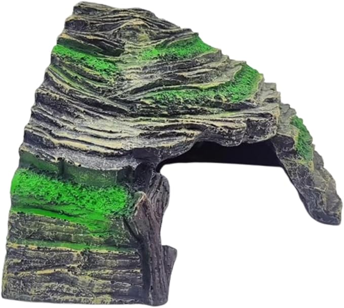 LEOTERRA Reptile Hide, Reptile Basking Platform and Aquarium Cave for Lizards, Geckos, Turtles,Snakes & Fish, Resin Material,Colorfast Underwater Design Aquarium & Terrarium Accessories
