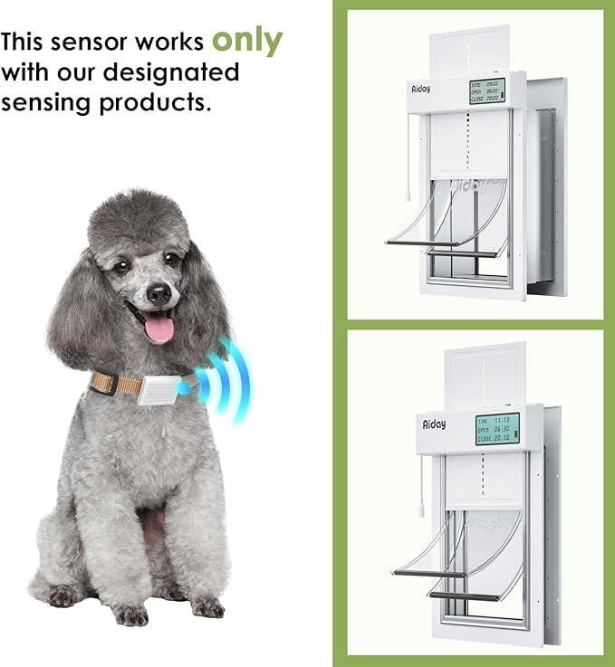 Automatic Pet Door Collar, Included 2 Sensor Collar, Large Size