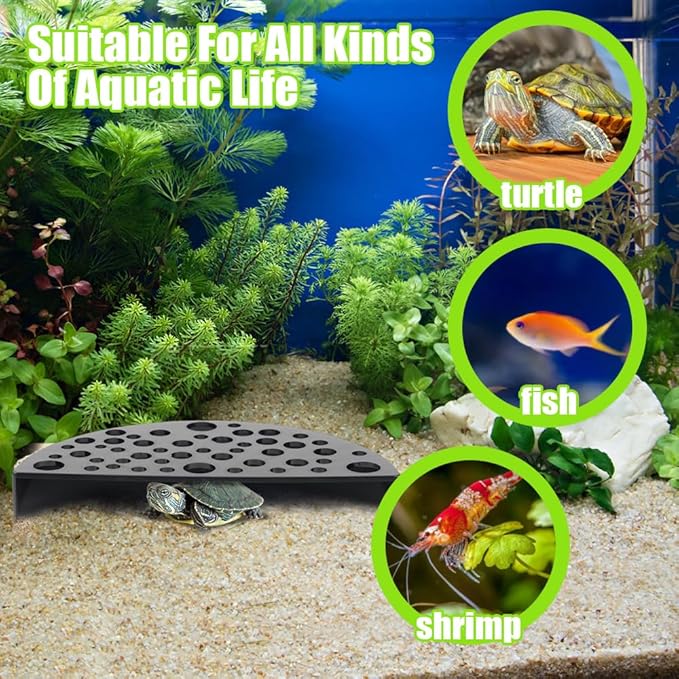 2 PCS Shrimp Hides for Aquarium, Shrimp Cave Shelters, Small Fish Tunnel Shrimp Breeding House, Plastic Aquarium Shrimp Hideout, Fish Tank Accessories Decor, Black