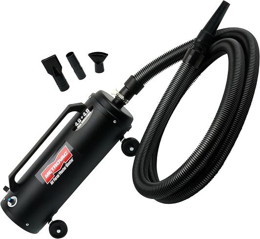 METROVAC MB-3V Air Force Blaster Pet Dryer, Professional Drying, Efficient Cleaner, 4.0 Peak HP Twin Fan Motors, 10 Ft Commercial Hose, Variable Speed