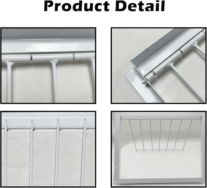 Pigeon Trap Loft Door with Steel Frame, Rust Resistant Bird Cage House Door for Racing Pigeons, Supplies (12in/ 30cm)