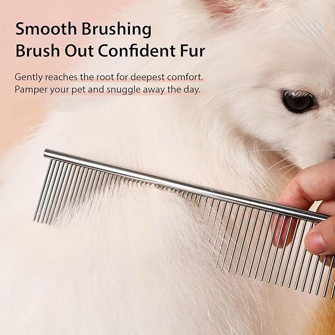Pet Hair Glove Removal & Deshedding Comb for Cats and Dogs, Electrostatic Magic Brush for Furniture Laundry Car Seat Reusable Pet Hair Remover Tool Cleaning Supplies(Gloves + Comb)