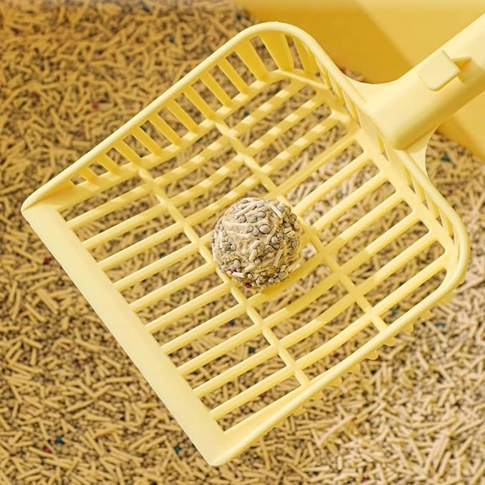 Cat Scooper for Litter Box, Cat Litter Scoop, Kitty Litter Scoop, Cat Poop Collector, All in One Litter Scoop Pet Litter Sifter (White)