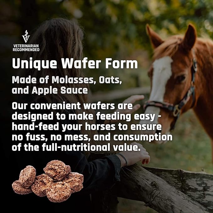 Majesty's Kalm+ Wafers - Superior Horse/Equine Calming Supplement (Peppermint, 2 Pack(120 Count Total))