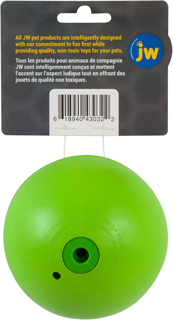 JW Pet Dog iSqueak Ball Dog Toy, Large, (Assorted Colors)