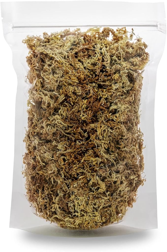 Premium New Zealand Sphagnum Moss by Gardenera - Organic Hand Mixed Long Fibered Sphagnum Moss Orchid - 5 Quart
