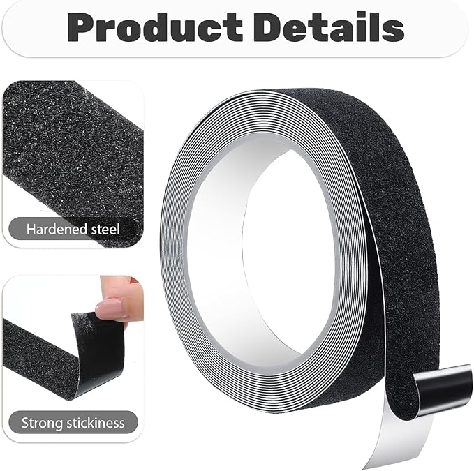 Anti Slip Traction Tape for Small Pet Exercise, 2 Pack 16.4 ft Sandy Trimmer Strip Wheel Hamster Running Glider Exercise Wheel Flying Saucer Exercises Wheeles for Dog Squirrel Chinchilla Guinea Pig