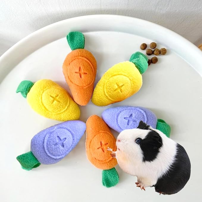 3 Pcs Guinea Pig Forage Toys Snuffle Ball Treat Dispenser Feeding Toy Guinea Pig Foraging Treat Puzzle Toys for Rabbits Hamsters Chinchillas Dogs and Other Small Animals