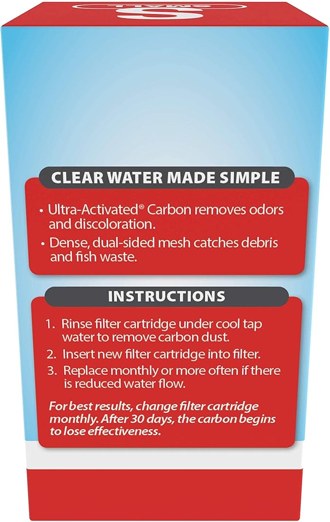 Tetra Filter Aquarium Cartidges, Removes Odors and Discoloration, Ready to Use, Small Whisper Filters, 6 Count