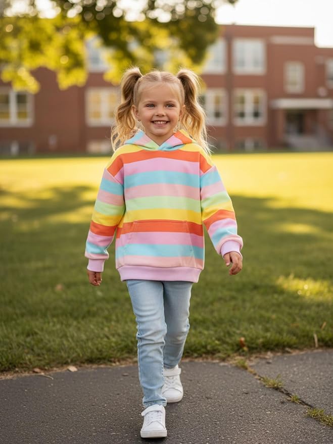 WELAKEN Sweatshirts for Girls Toddler & Kids II Little Girl's Pullover Tops Sweaters & Hoodies