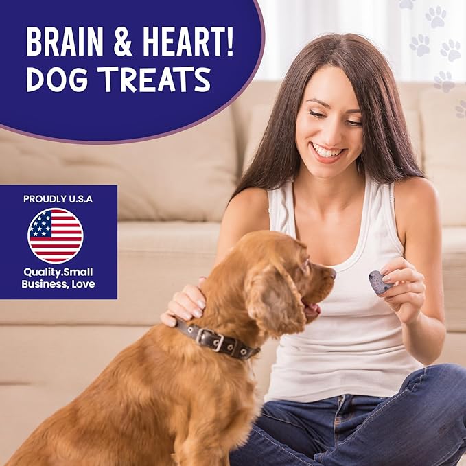 The Much-Loved Dog!™ Blueberry Dog Treat Refill – Natural Biscuits for Large & Small Dogs – Healthy Puppy Treats for All Breeds, Made in USA, Soft Training Snacks (1 Pack, Blueberry)