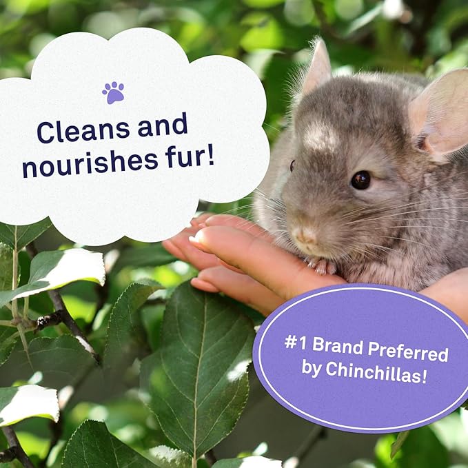 Petpost | Chinchilla Bath Dust for Small Animals - Natural, Pure Cleansing Pumice Sand for Cleaning Degus, Hamsters, & Gerbil 1 lb.