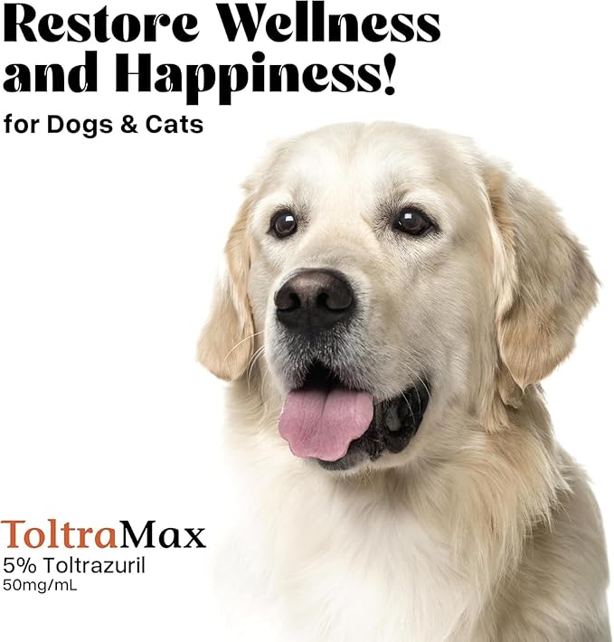 Toltrazuril 5.0% for Horses, Dogs, Cats, 240mL/8 Ounce, for Non-Food Chain Animals, Alfalfa