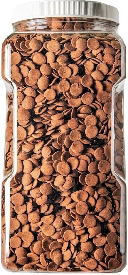 Aquatic Foods Inc. Ultra Multi-Shrimp 12mm - 1/2" Small Sinking Wafers for Bottom Fish, Shrimp, Snails, Crabs, Crayfish, All Tropical Fish...11oz Small Jar
