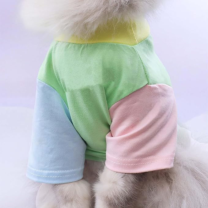Custom Dog Birthday Shirt,Personalized Pet Apparel Print with Name Age Number,Pet Birthday Outfit,Lightweight Breathable Cotton Vest for Small Medium Large Dogs Cat (Dopamine Blue, X-Large)