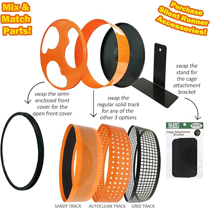 Autoclean Track (for Silent Runner 12" Regular) - Ventilated Easy Clean Track for Silent Runner Pet Exercise Wheel