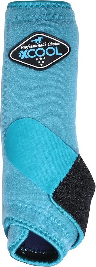 Professional's Choice 2XCOOL Sports Medicine Horse Boots | Protective & Breathable Design for Ultimate Comfort, Durability & Cooling in Active Horses | 2 Pack Small Turquoise