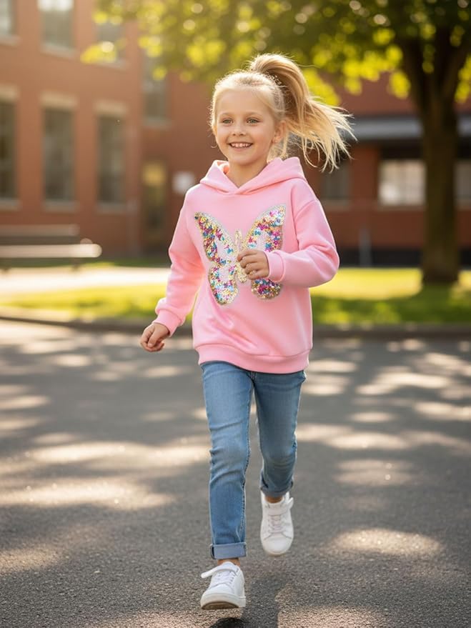 WELAKEN Sweatshirts for Girls Toddler & Kids II Little Girl's Pullover Tops Sweaters & Hoodies