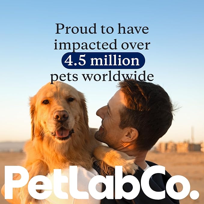 PetLab Co. 22 in 1 Dog Multivitamin - Support Dog's Immune Response, Skin, Coat, Joints & Overall Health - Vitamins A, E, D, B12, Minerals, Antioxidants - Chewable Pork Flavor - Packaging May Vary