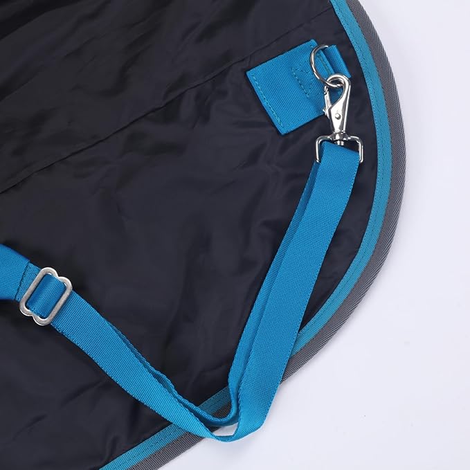 Mini Horse/Pony/Foal/Miniature Size 36"-51" Lightweight Waterproof & Breathable 1200 Denier Turnout Blanket with No Filling Turquoise 39"