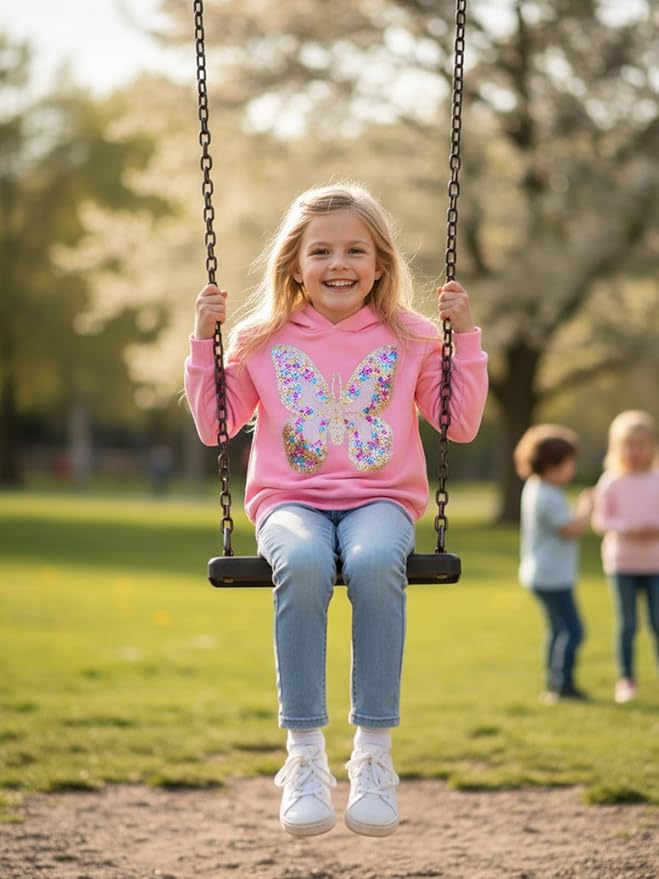 WELAKEN Sweatshirts for Girls Toddler & Kids II Little Girl's Pullover Tops Sweaters & Hoodies