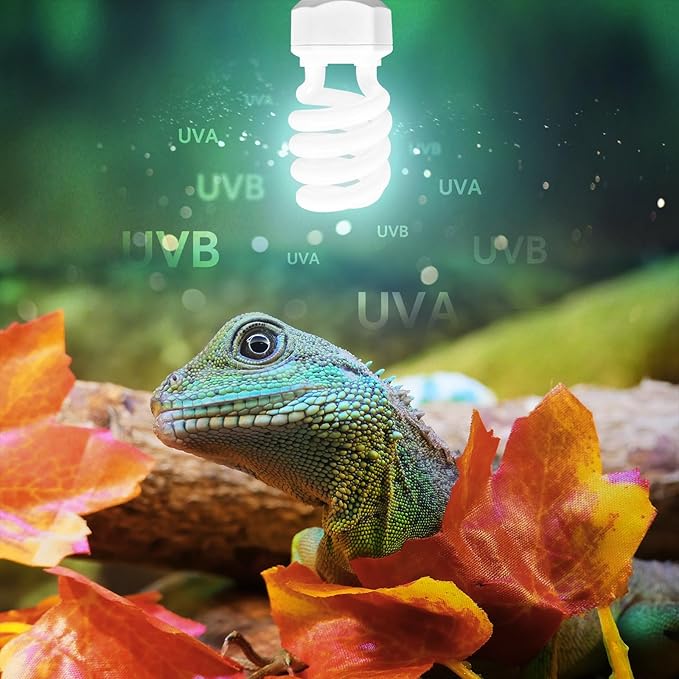 Leoterra Reptile UVB Light Bulb13W 10.0 for Bearded Dragon,Snakes,E26 Base UVA UVB Reptile Light Bulb(13W 10.0)