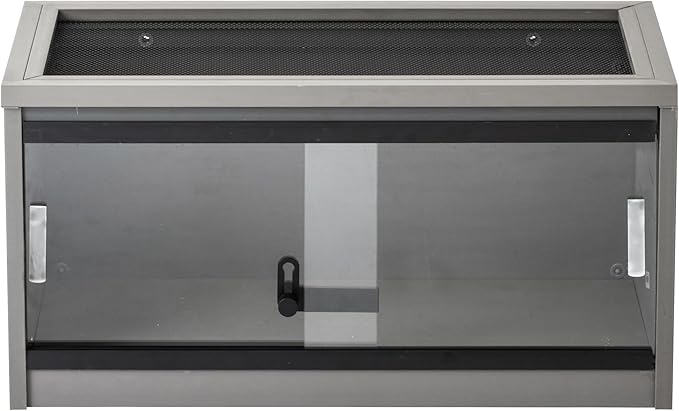 New Age Pet ECOFLEX Small Reptile Enclosure with Matching Cabinet Stand Set in Grey