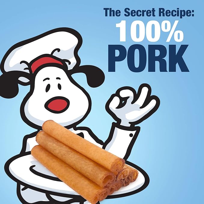 ValueBull USA Pig Skin Retriever Rolls, 4 Inch, Smoked, 100 Count Bulk Pack - Premium USA Pork Hide Dog Chews, One-Piece, Easy Digestion, High Protein