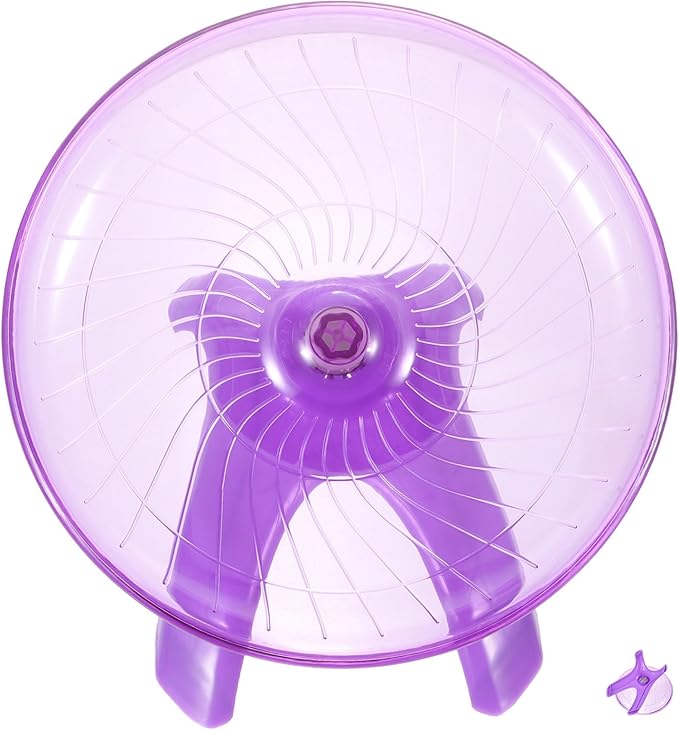 POPETPOP Hamster Running Wheel Rat Flying Saucer Toy Silent Hedgehog Wheel Hamster Wheels Guinea Pigs Running Wheel Mouse Spinner Wheel Chinchilla Dog Sports to Rotate Disc Wheel Plastic