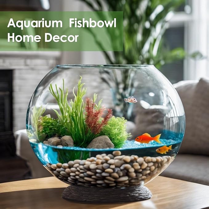Craft And Party, Glass Bubble Bowl, 4.5" Height x 6" Width Glass Fish Bowl Vase, Bubble Bowl vase for Terrarium, Flower vase Centerpiece