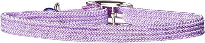 Kool Kat Elastic Cat Safety Collar with Bell, Lavender, 10"
