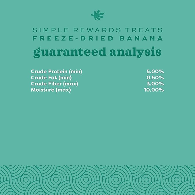 Oxbow Simple Rewards Small Pet Treats, Banana, Freeze Dried Fruit, Guinea Pig & Bunny Treats, Healthy Pet Fruit Snack for Rabbit & Guinea Pig, Freeze Dried Bananas, 1 oz Bag