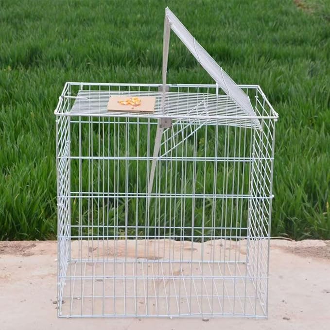 Pigeon Cage, Household Automatic Sky Falling Bird Container Rotating Flip Board Outdoor, Breeding Farm Specific Pigeon Coop,Pigeon Trap with Escape.