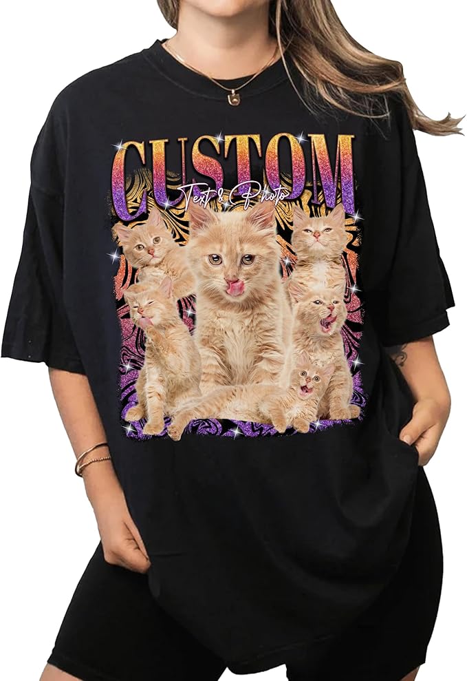 Custom Bootleg Rapper Graphic Tees Shirt – Retro 90s Vintage Style, Personalized Gift for Girlfriend, Birthday, Valentine