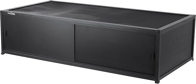 Dual Usage PVC Reptile Enclosure with Acrylic/PVC Door Options - 44x20x12 inch Sliding Door Tank for Bearded Dragon